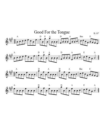 Good For the Tongue (Version 2)