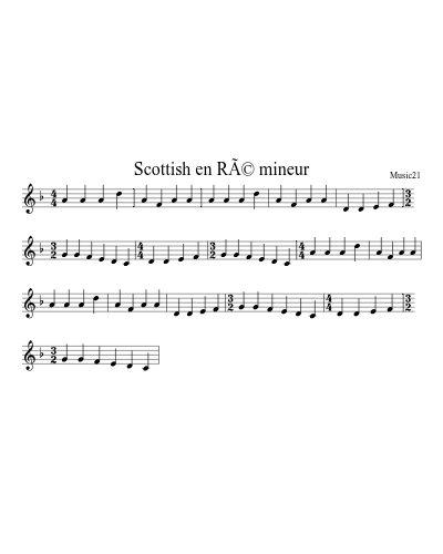 Scottish en RÃ© mineur preview