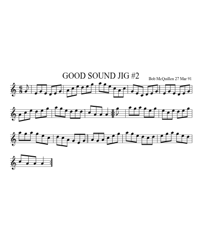 GOOD SOUND JIG #2 (Good Sound Jig No2)