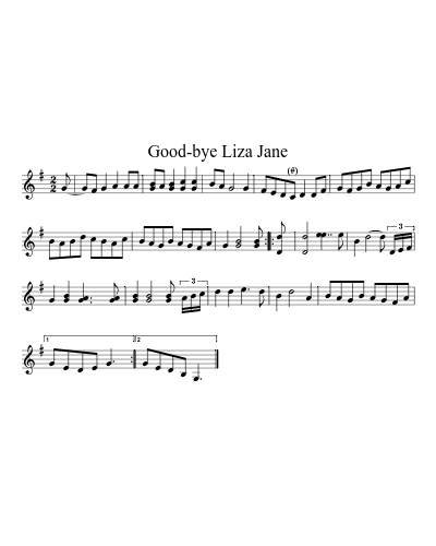 Good-bye Liza Jane