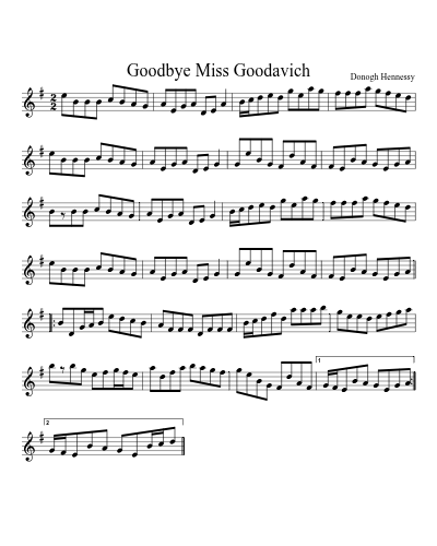 Goodbye Miss Goodavich
