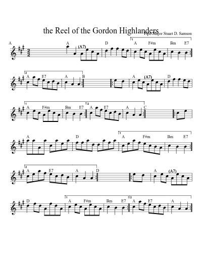 the Reel of the Gordon Highlanders