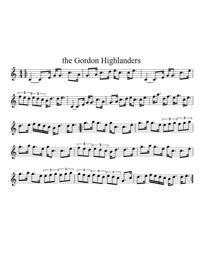 the Gordon Highlanders (Version 4)
