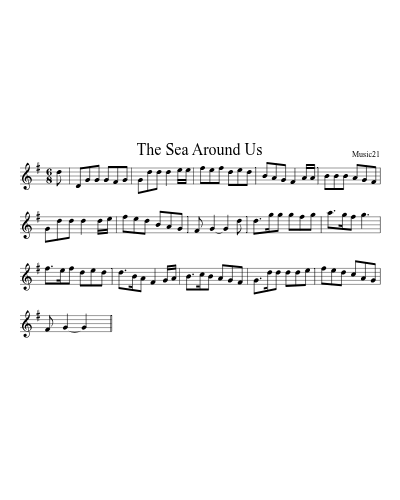The Sea Around Us sheet music preview
