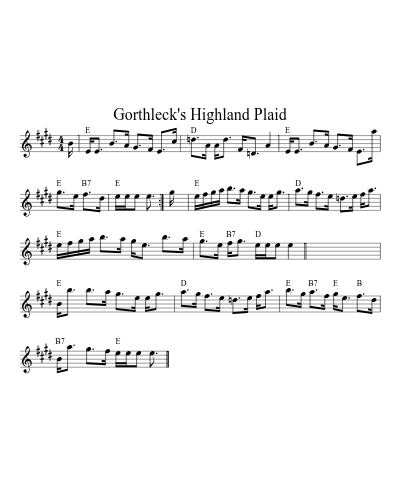Gorthleck's Highland Plaid preview