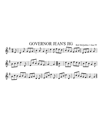 GOVERNOR JEAN'S JIG (Version 2)
