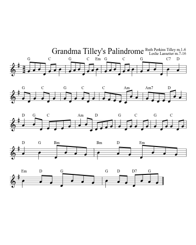 Grandma Tilley's Palindrome (Version 3)