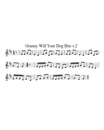 Granny Will Your Dog Bite  v.2 (Granny Jefferson)