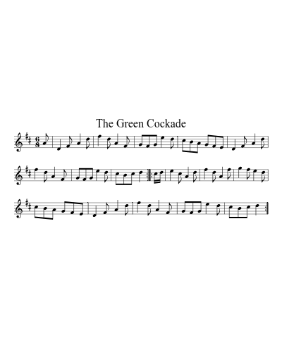The Green Cockade sheet music preview