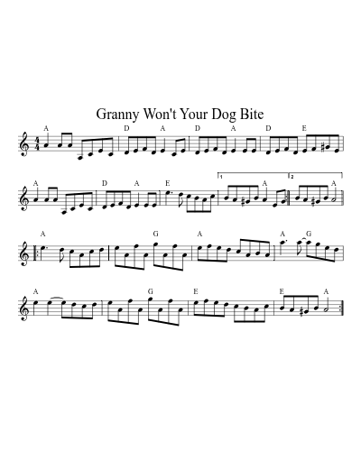 Granny Won't Your Dog Bite