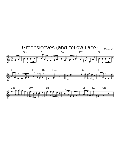 Greensleeves (and Yellow Lace) preview