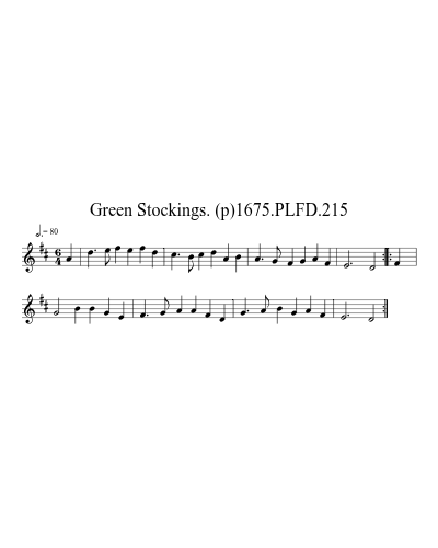 Green Stockings. (p)1675.PLFD.215
