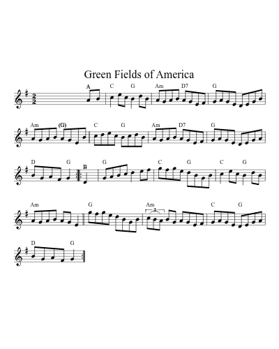 Green Fields of America (Version 2)