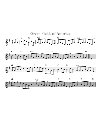 Green Fields of America (Version 4)