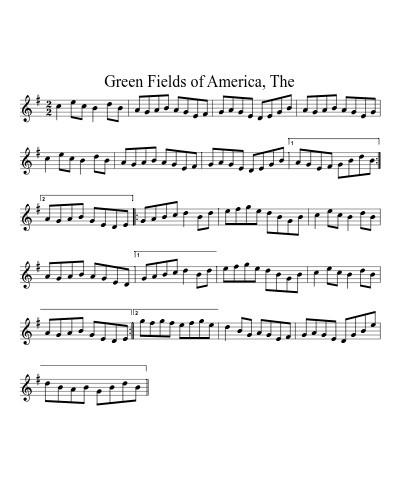 Green Fields of America, The (Version 2)