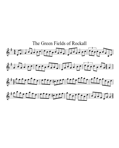 The Green Fields of Rockall (Version 2) sheet music preview