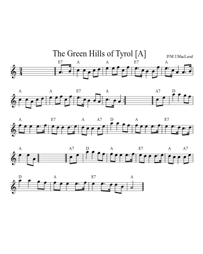 Green Hills of Tyrol, The (Green Hills Of Tyrol)