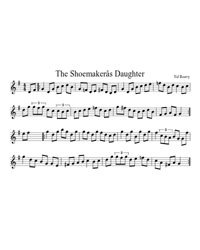 The Shoemakerâs Daughter