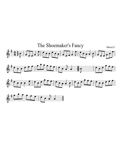 The Shoemaker's Fancy sheet music preview