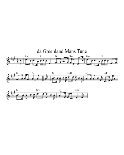 da Greenland Mans Tune (Version 2)