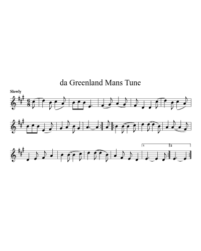 da Greenland Mans Tune (Version 3)