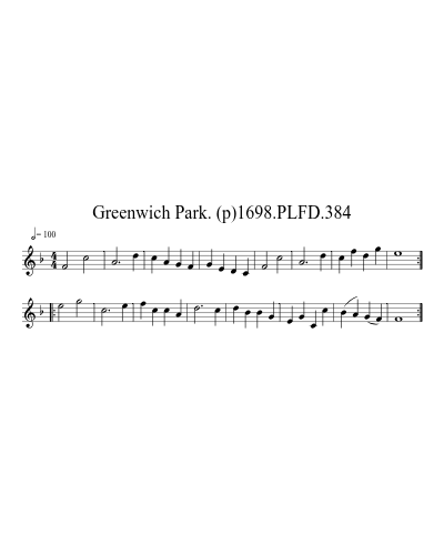 Greenwich Park. (p)1698.PLFD.384