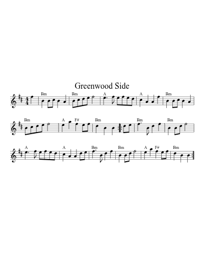 Greenwood Side (Version 3)
