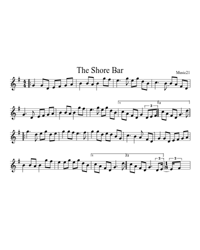 The Shore Bar sheet music preview