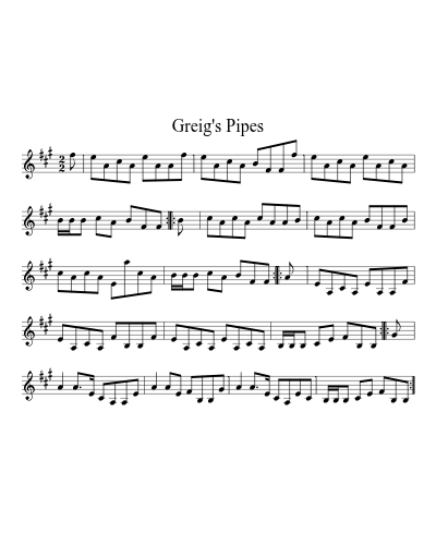 Greig's Pipes (Greigs Pipes0) preview