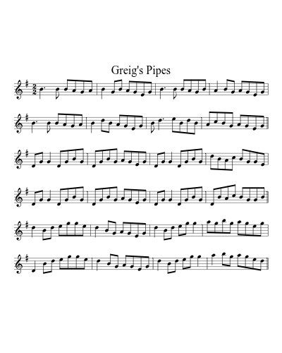 Greig's Pipes (Version 9)