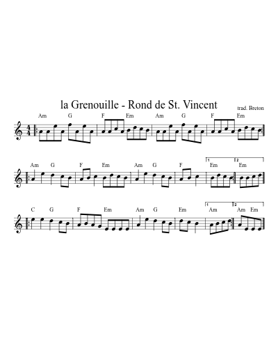 la Grenouille - Rond de St. Vincent preview