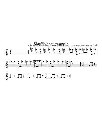 Shuffle beat example preview