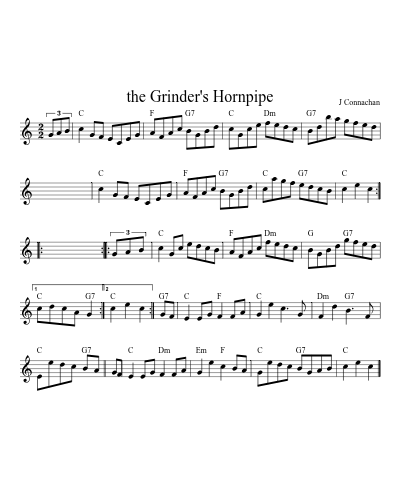 the Grinder's Hornpipe (Version 3)
