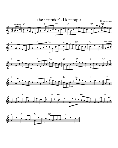 the Grinder's Hornpipe (Version 4)