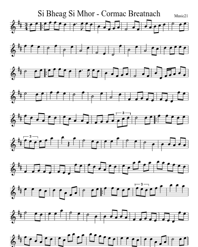 Si Bheag Si Mhor - Cormac Breatnach preview