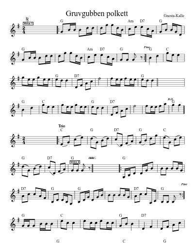 Gruvgubben polkett (Version 2)