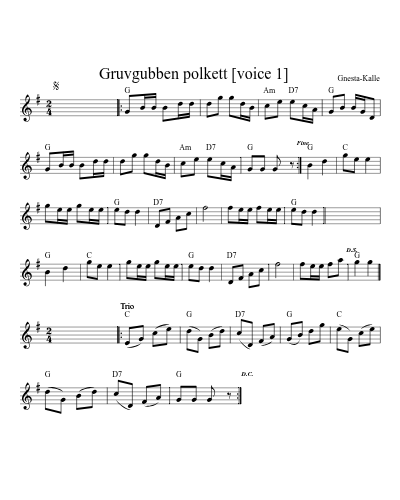 Gruvgubben polkett    [voice 1]