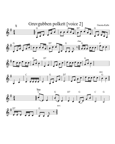 Gruvgubben polkett    [voice 2]