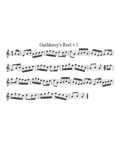 Guilderoy's Reel  v.1
