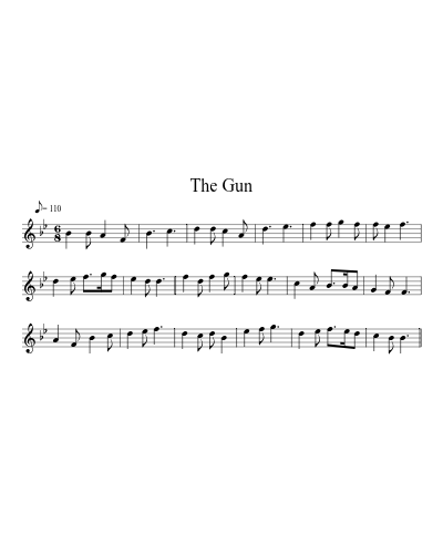 the Gun (Version 2) sheet music preview