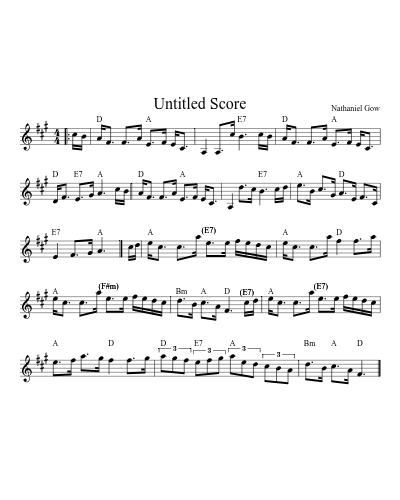 Gypsy Glen (Version 3) sheet music preview