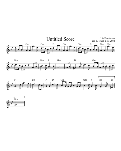 Gypsy Weaver2 (Version 2) sheet music preview