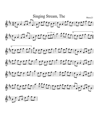 Singing Stream, The preview