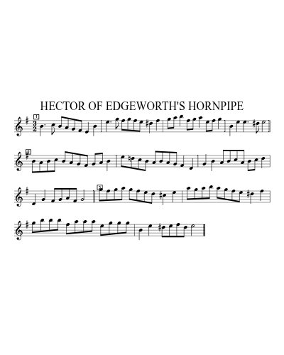 HECTOR OF EDGEWORTH'S HORNPIPE