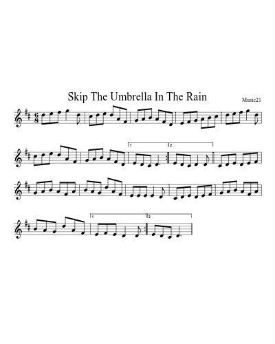 Skip The Umbrella In The Rain preview