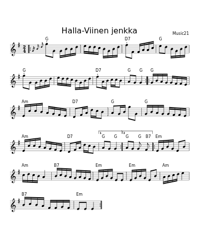 Halla-Viinen jenkka (Version 2)