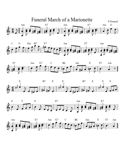 Funeral March of a Marionette (Halloween Jigs)