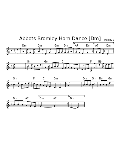Abbots Bromley Horn Dance [Dm] (Halloween Jigs)