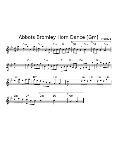 Abbots Bromley Horn Dance [Gm] (Halloween Jigs)