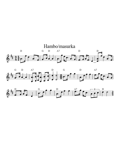 Hambo/masurka